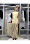 Women's Yellow Polka Dot Piece Maxi Dress