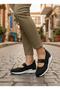 26Y305-2 Comfortable Stoned Textile Ballet Women's Shoes - 2