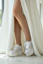 For Brides, Lace Design Wedge Heel Evening Dress Bridal Shoes 9cm - 6