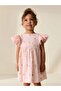 Pink Printed Angel Sleeve Dress