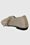 Alora beige braided Belt detail women's Ballet Flats - 4