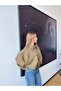 Premium Trend S Suede Bomber Jacket with Bat Sleeves and Collar Detail, Hidden Zipper - 2