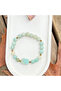 Amazonite Natural Stone Bracelet, Throat Chakra Stone, Stress Reducer, Communication and Emotion Balancer - 3
