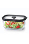 800 ml Black-Lid Glass Storage Container – Leak-Proof Lid, Rectangular, Microwave & Refrigerator Compatible - 4