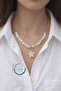 Real Stone Star Necklace - 45 cm Stainless Steel Chain - Handmade Star Pendant - 2