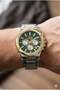 Green Dial Men's Wristwatch |   42mm, Stainless Steel, Multifunction, 10 Atm - 3