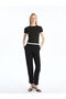Black Standard Fit Women's Trousers - 3