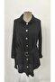 Women's Long Sleeve Collared Front Buttoned Belted Mini Imported Linen Dress - 3