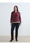 Sparkly Choices from Shining Store Women's T-Shirt in Large Size Zero Roba Collar - 2