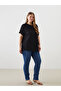 Crew Neck Plain Women's T-Shirt - 3