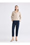 Women's Stand Collar Oversize T-Shirt - 2