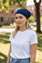 Triangle Bandana Scarf Bonnet Kitchen and Cooking Bonnet Stretch Fabric Soft Navy Blue