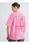 Crew Neck Printed Oversize Women's T-Shirt
