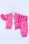 Heart Patterned Cardigan Cotton 3-Piece Baby Girl Set