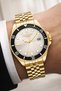 Gold Color Steel Strap Men's Wristwatch 3Atm Bracelet Sdlc027 - 4