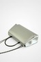 Lunara Silver Metal Handle Silver Color Evening Dress Bag & Event Bag