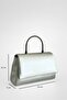 Lunara Silver Metal Handle Silver Color Evening Dress Bag & Event Bag - 3
