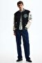 Motif-detail baseball jacket - 2