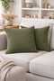 Khaki Cushion Cover 45X45 cm Set of Two D Decorative Cushion Cover Modern Sofa Chair K Cushion