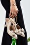 Women's 7 cm Heeled Bow-Tie Strap Closed-Front Pointed Toe Shoes - 2