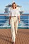 Women's Knitted Blouse Relaxed Boat Neck Bat Sleeve Three Quarter Soft Touch Interlock Plain Functional