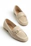 Lolo-003 Blunt Toe Buckle Detail Women's Ballet Flats