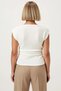 Women's Plus Size Blouse Degaje Collar Sleeveless Knitted Seersucker Textured Plain Pattern Fitted Fit Regular Length - 6