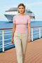 Women's Plus Size Blouse Crew Neck Short Sleeve Knitted Rib Knit Side Ruched Fitted Fit Aesthetic