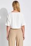 Women's Knitted Blouse Relaxed Boat Neck Bat Sleeve Three Quarter Soft Touch Interlock Plain Functional - 6