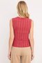 Women's Blouse Fitted Crew Neck Sleeveless Textured Knitted Fabric Regular Length Summer Season Functional - 5