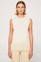 Women's Blouse Knitwear Crew Neck Sleeveless Tassel Detailed Slim D Woven Regular Fit Plain Pattern Stylish - 5
