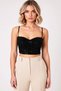 Women's Blouse Heart Collar Spaghetti Strap C Cropped Size Sequin Embroidered Do Woven Itted Pattern Knitted Fabric Structure - 5