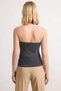Women's Blouse Fitted Halter Neck Tie-Detail Collar Sleeveless Knitted Fabric Accessory Detail Plain Pattern Regular Size - 6