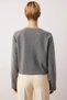 Women's Blouse Regular Regular Fit Crew Neck Raglan Long Sleeve Brioche Knit Thick Knitted Plain Pattern Half Placket - 6