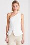 Women's Blouse Fitted Asymmetrical Collar Sleeveless Buttoned Scuba Crepe Knitted Fitted Regular Length Stylish - 5