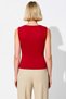 Women's Blouse Fitted Boat Neck Sleeveless Knitted Rib Knit Fabric Fitted Regular Length Summer - 6