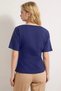 Women's Blouse Boat Neck Low Sleeve Short Fitted Mold Interlock Knitted Fabric Plain D Patterned Daily Use - 5
