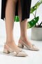She-006 Women's Studded Short Heeled Casual Stylish Shoes