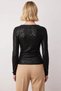 Women's Blouse Boat Neck Long Sleeve Knitted Fabric Sequin Woven Detailed Fitted Fit Regular Length Cut - 6