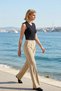 Women's Blouse Sports Top V-Neck Sleeveless Fitted Molded Padded Knitted Fabric Plain Pattern Diver Scuba Woven - 3