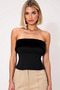 Women's Blouse Strapless Collar Sleeveless Knitted Fabric Fur Detailed Fitted Fit Plain Pattern Length Regular - 5