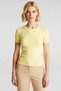 Women's Blouse Knitwear Crew Neck Short Sleeve Fitted Cut Asymmetrical Button Detail Fine Textured Stylish - 5