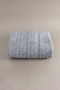 Twin Blanket Soft Cotton Double Blanket Anthracite Cream 200 x 220 5022A - 3