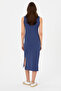 Women's Light Navy Blue Knitted Dress 50319996-Vr059 - 4