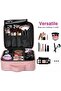 Travel Makeup Case, Cosmetic Organizer Bag Makeup Case With Compartment Makeup Bursh Set Storage Bag - 7