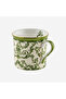 Flower Garden Green Porcelain Mug 300 ml - 5