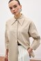 Button Detailed Shirt - Beige - 4