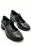 Women's Crocodile Design Loafers Buckled Daily Block Heel Pack Shoes Ballerina Loafers