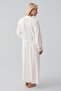 Long Sleeve Lace Piece Nursing Set with Stretchy Viscose Nursing Compartments Maternity Dressing Gown Nightgown Set - 5