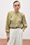 Patterned Blouse - Green - 4